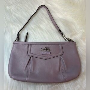 Coach 💜 Lavender Purple Purse Wristlet Handbag